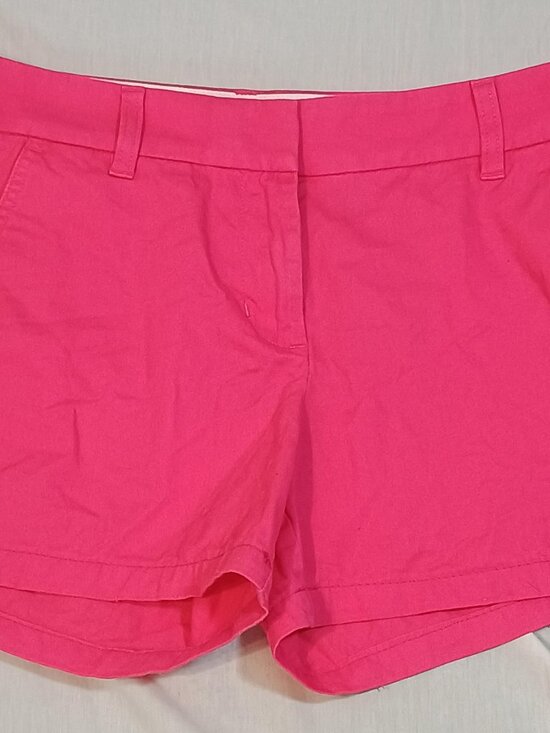 J. Crew Pants - J Crew/Chino Shorts/Womens 4/Pink Broken In Flat Front Preppy Summer Casual Clas
